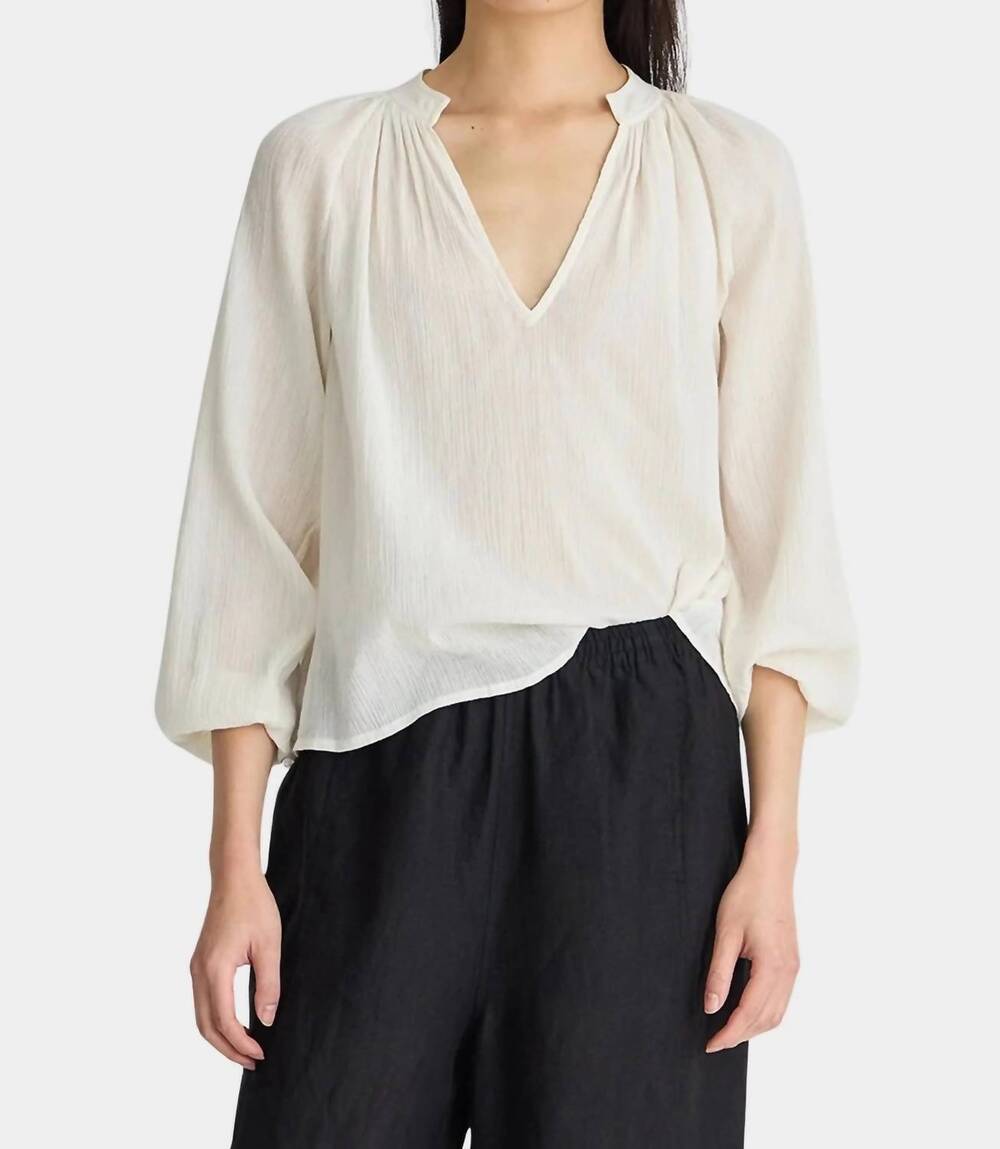 NEW APIECE APART lo campo shirt in cream